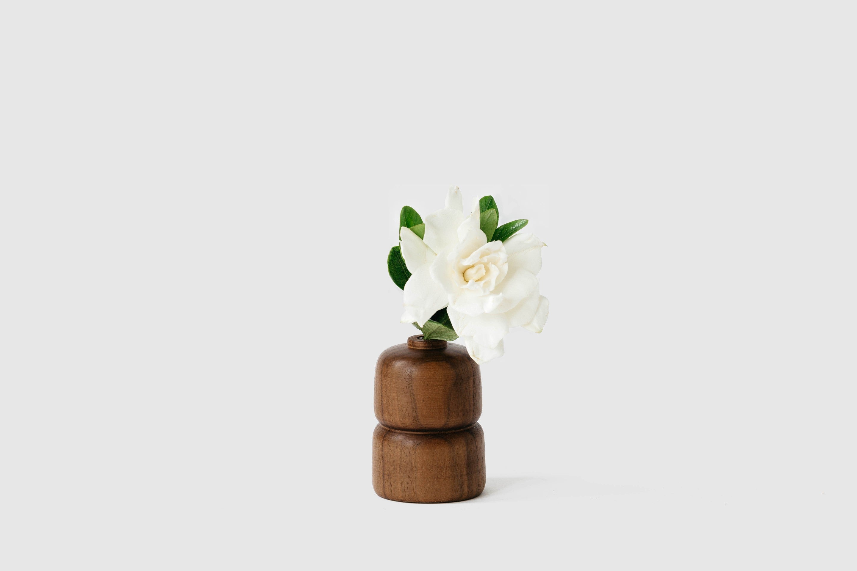 Walnut Double Bud Vase by Melanie Abrantes