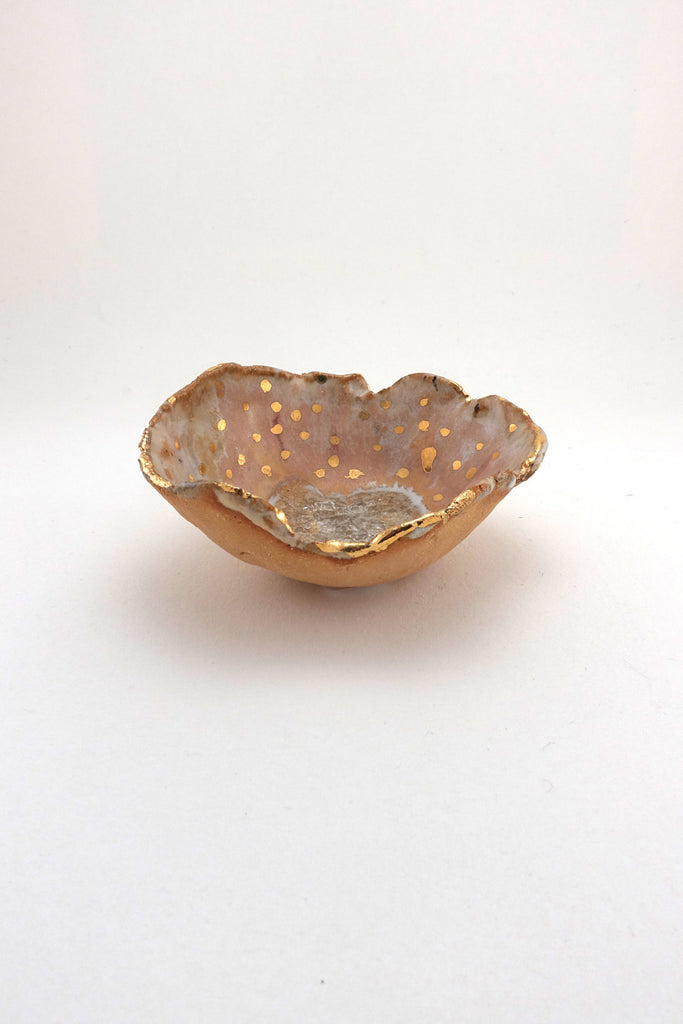 Minh SInger Iceland Northern Lights Dish with Gold Mini