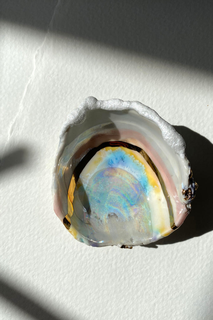 Minh Singer Prism Dish with Gold and Luster Mini Sunshine