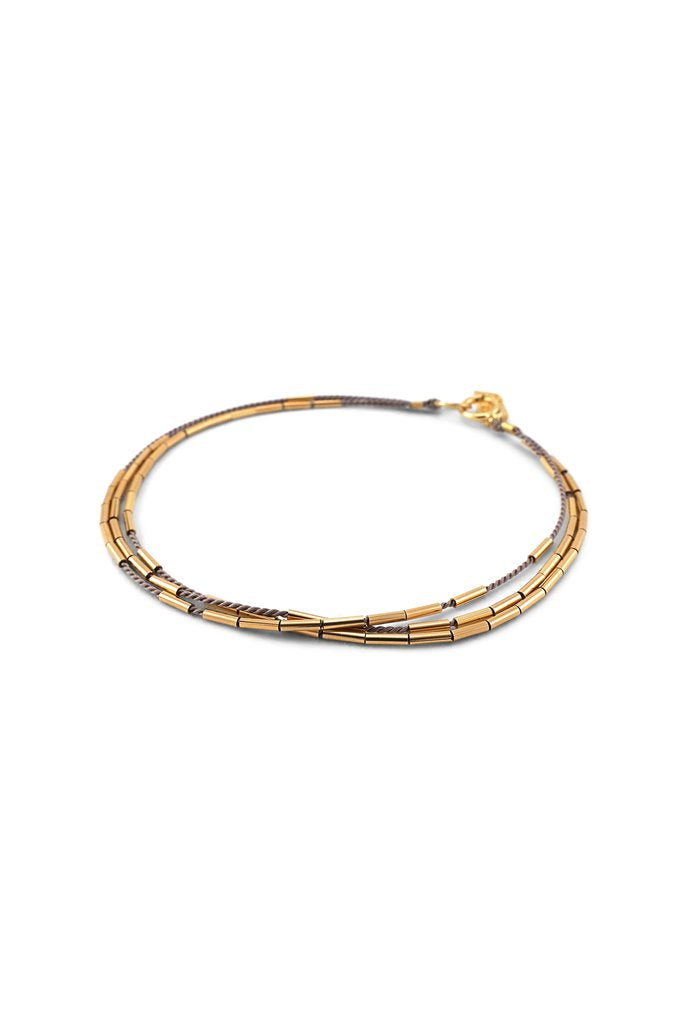 Orion Bracelet, grey - Abacus Row Handmade Jewelry