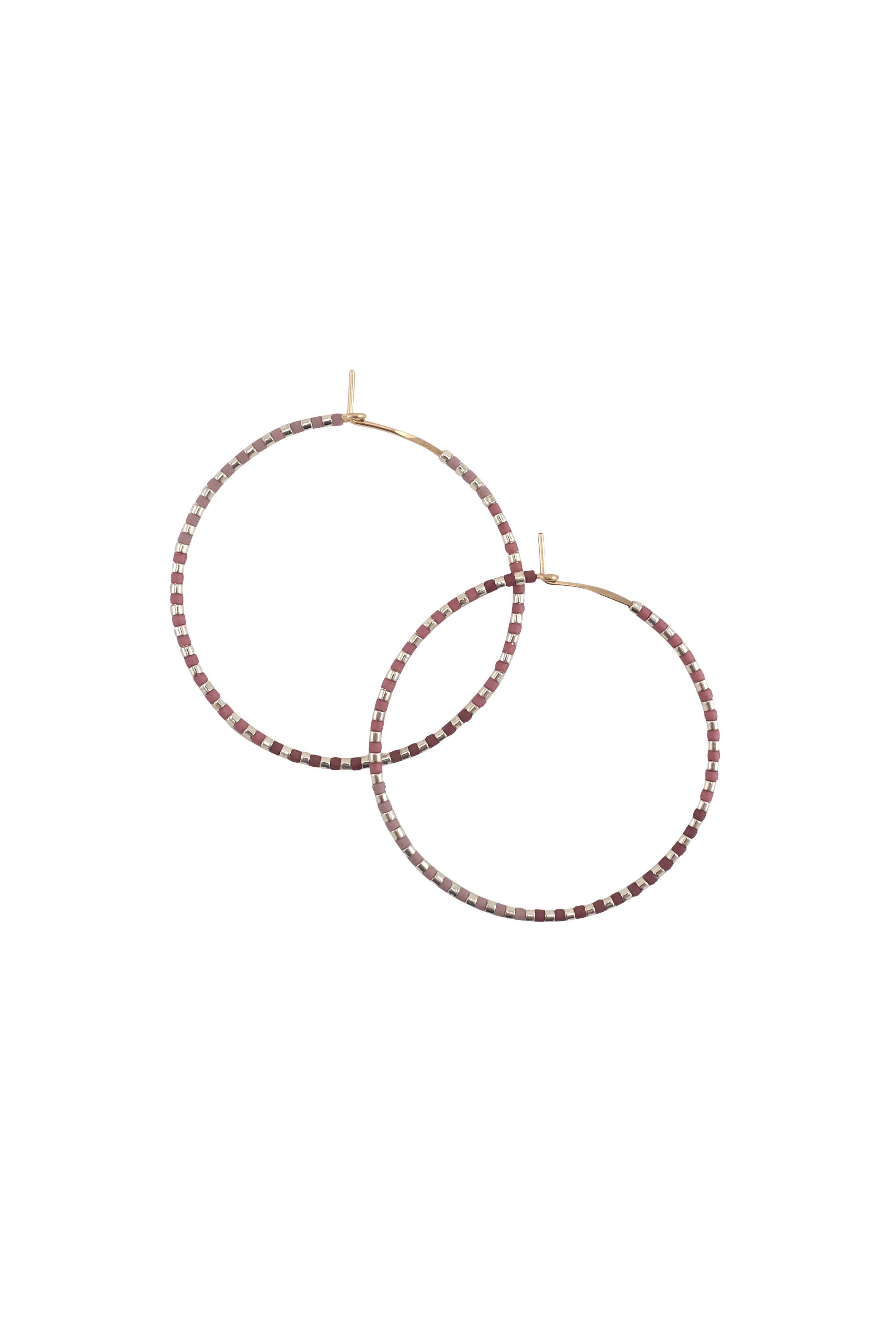 Limited Edition! Progressions Hoops, Silver - Large