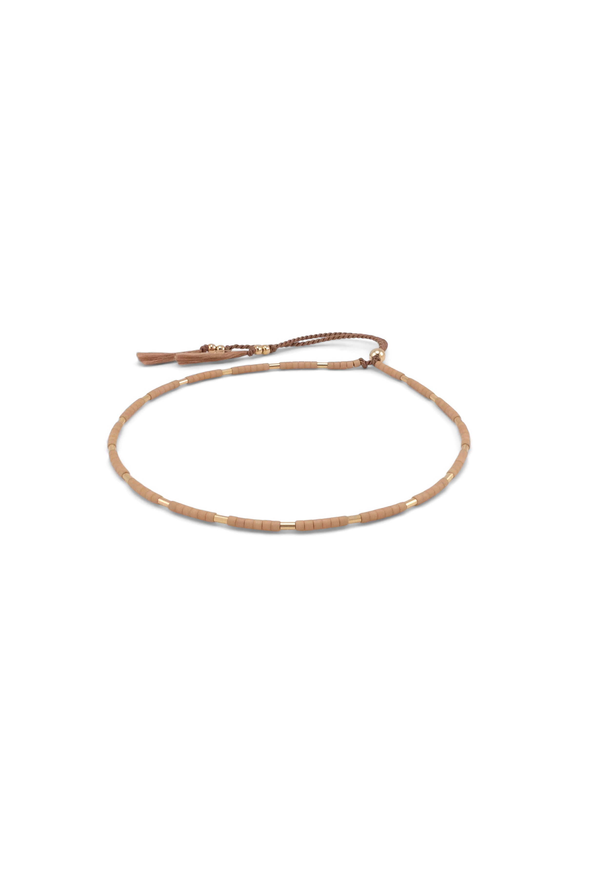 Thebe Bracelet, Peach - Abacus Row Handmade Jewelry