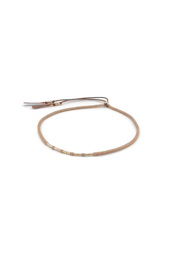 Aitne Bracelet, peach - Abacus Row Handmade Jewelry