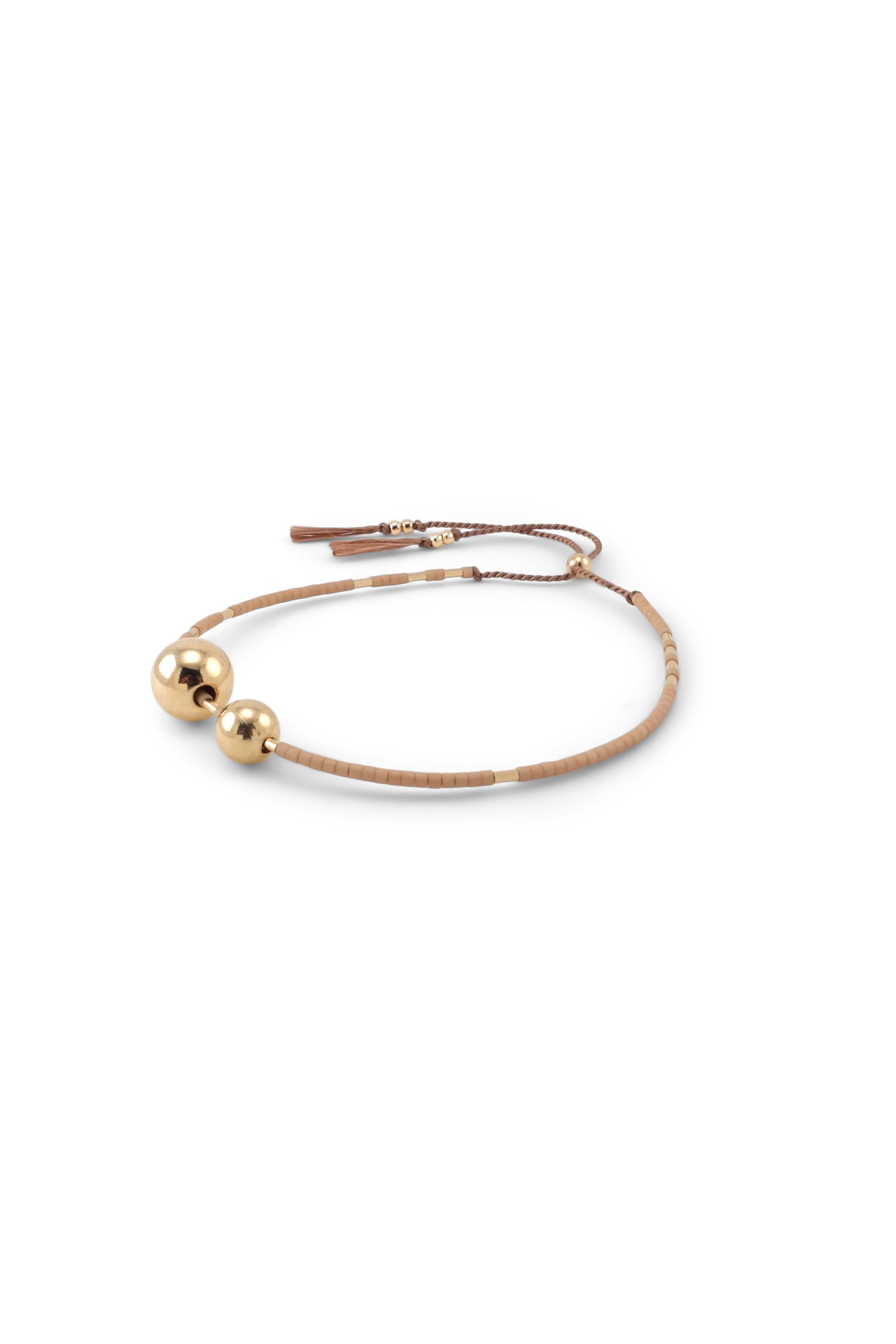 Hati Bracelet, peach - Abacus Row Handmade Jewelry