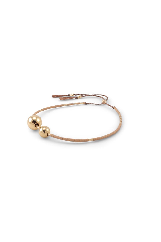 Hati Bracelet, peach - Abacus Row Handmade Jewelry