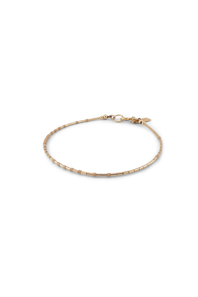 Rhea Bracelet, Peach - Abacus Row Handmade Jewelry