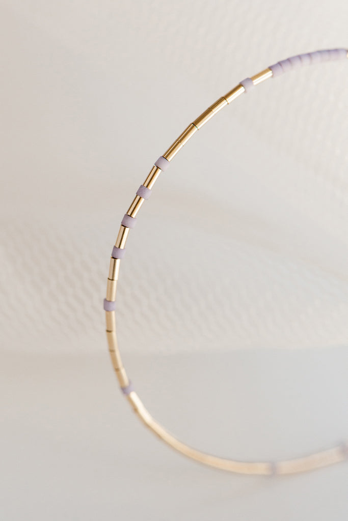 Rhea Bracelet, Wisteria Detail - Abacus Row Handmade Jewelry