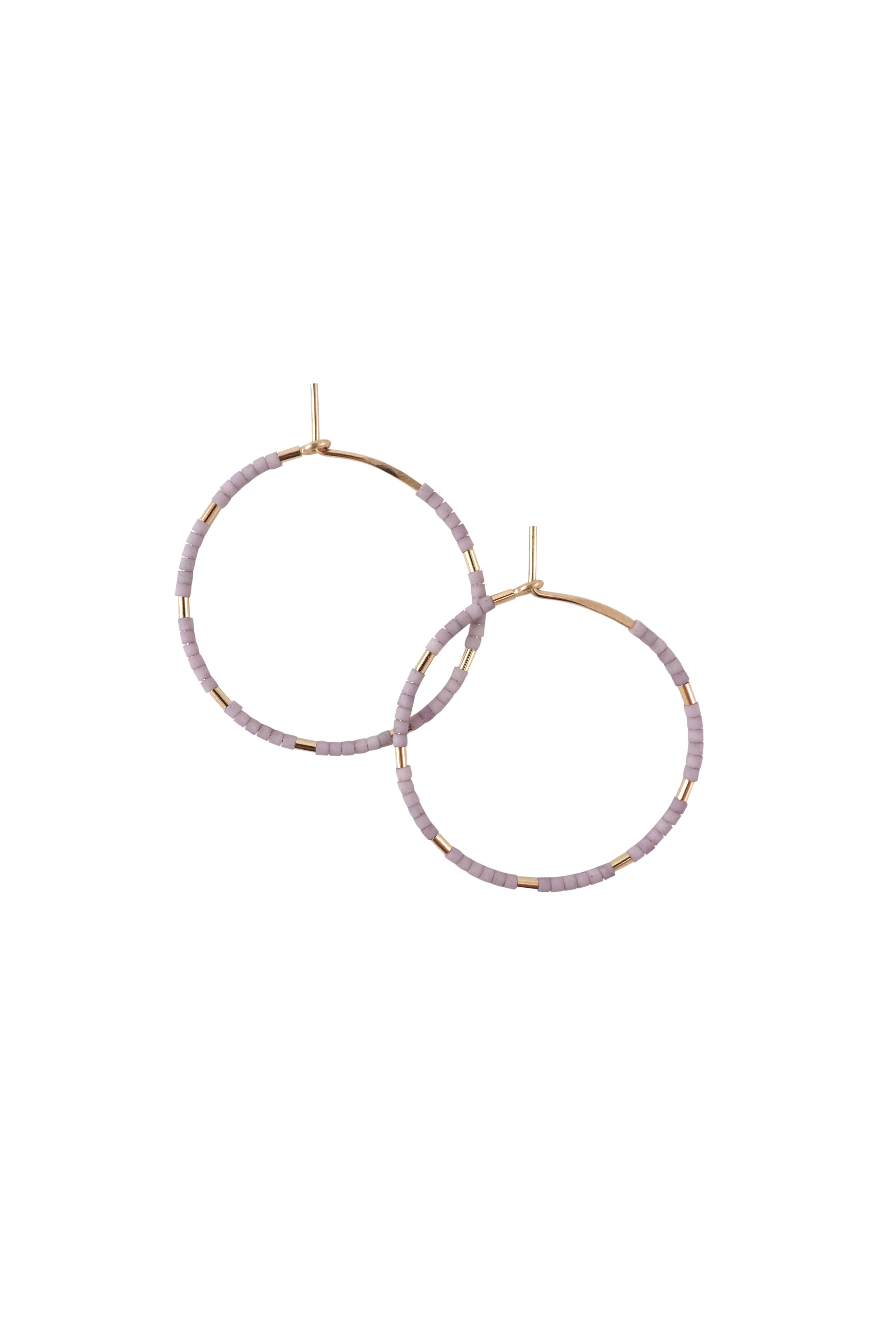 Callisto Hoops, Wisteria - Abacus Row Handmade Jewelry