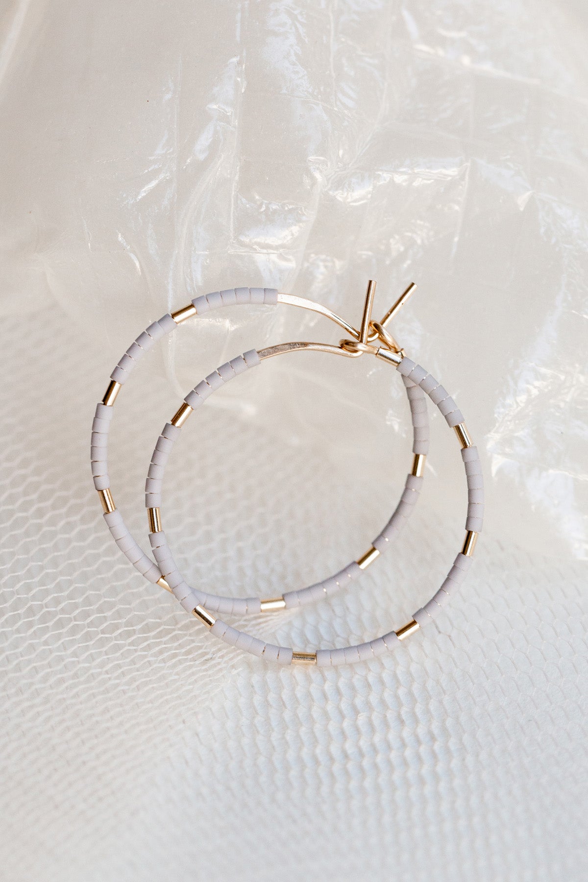 Callisto Hoops Mist - Abacus Row Handmade Jewelry