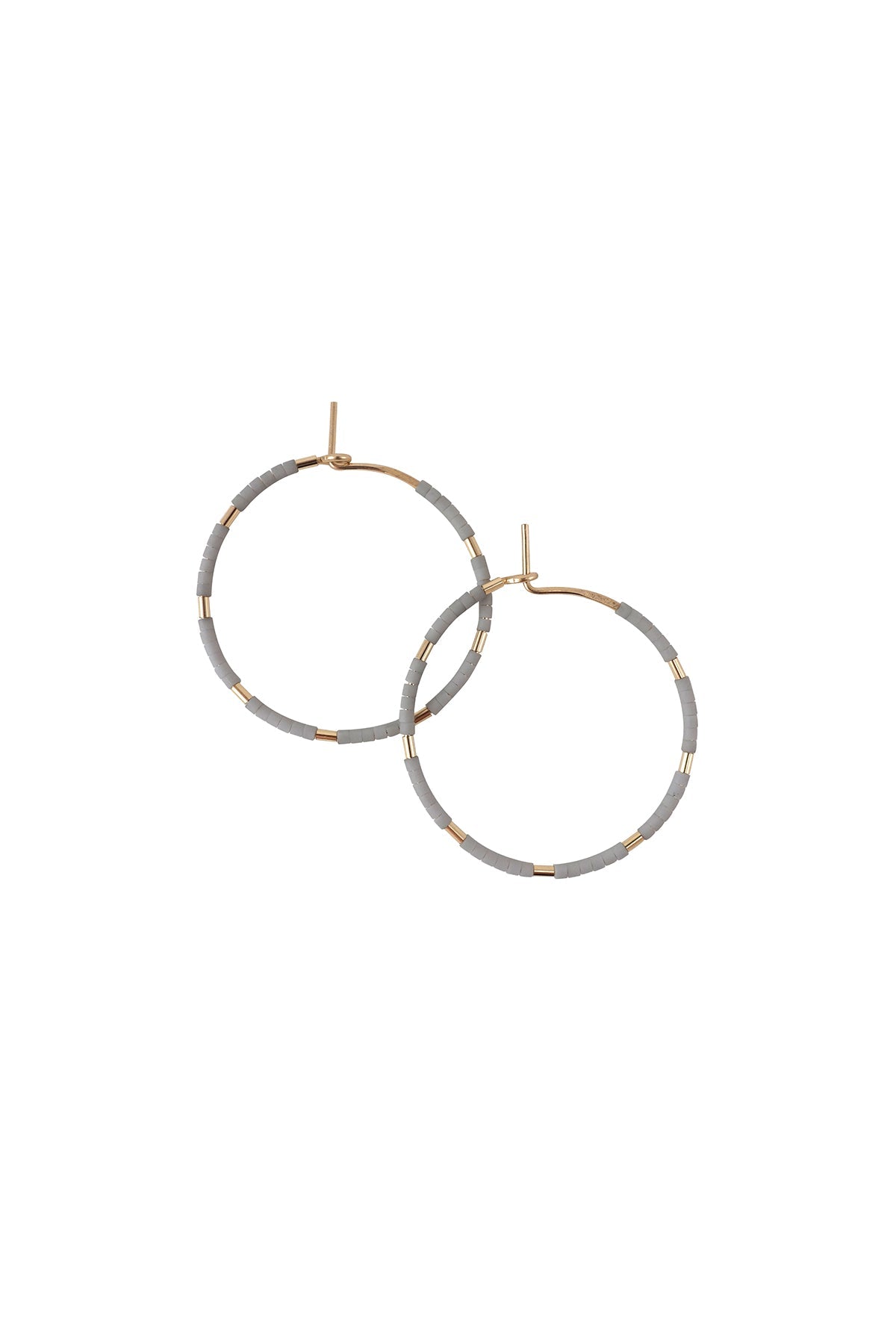 Callisto Hoops, Mist - Abacus Row Handmade Jewelry