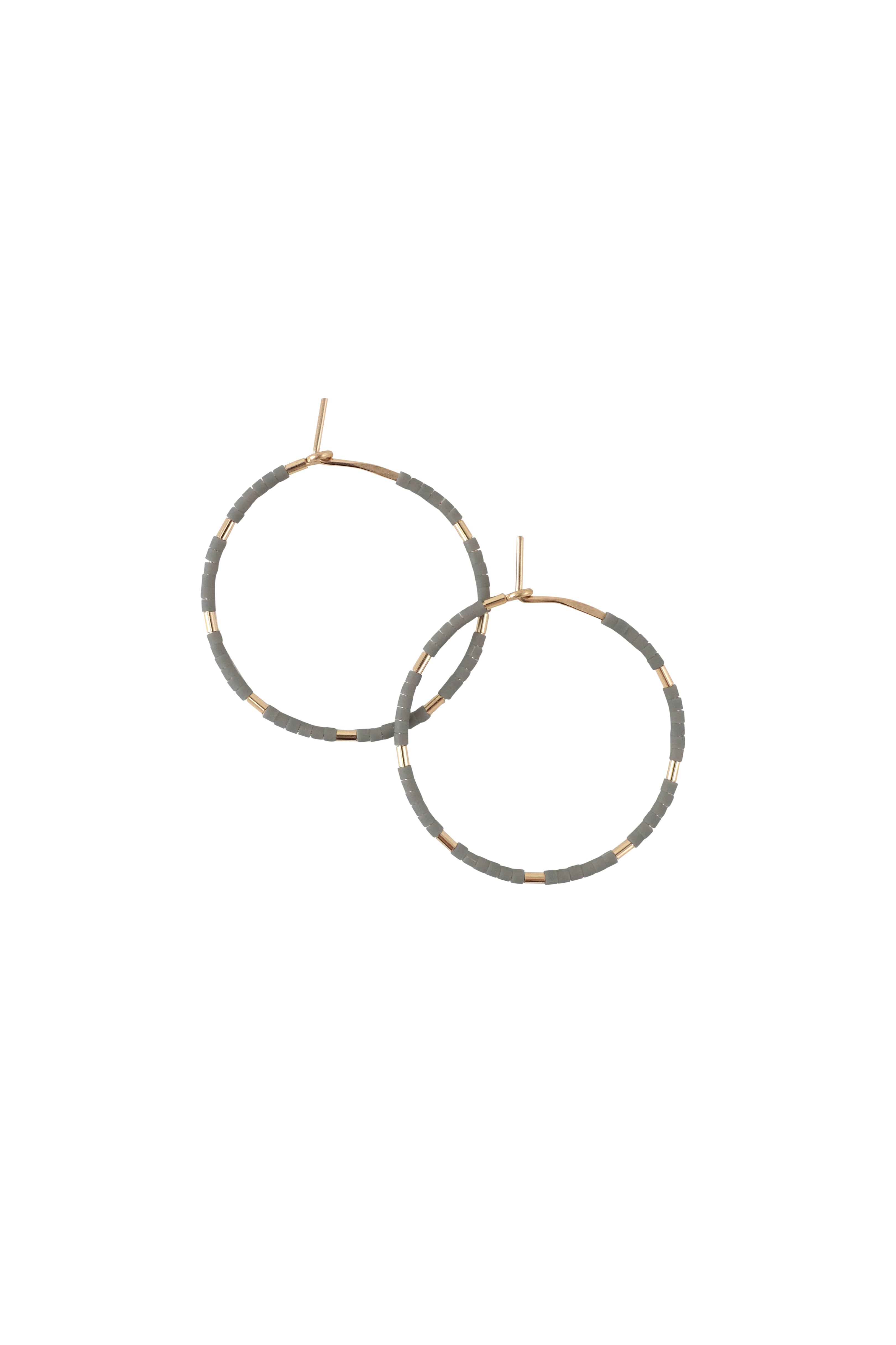 Callisto Hoops, Rain - Abacus Row Handmade Jewelry