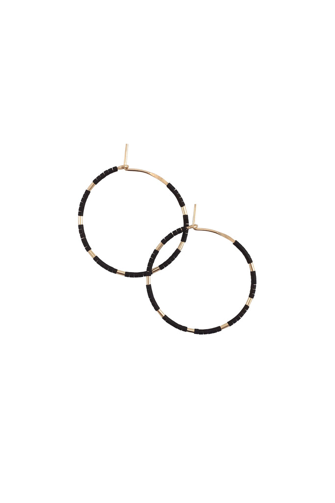 Callisto Hoops in Ink by Abacus Row Handmade Jewelry