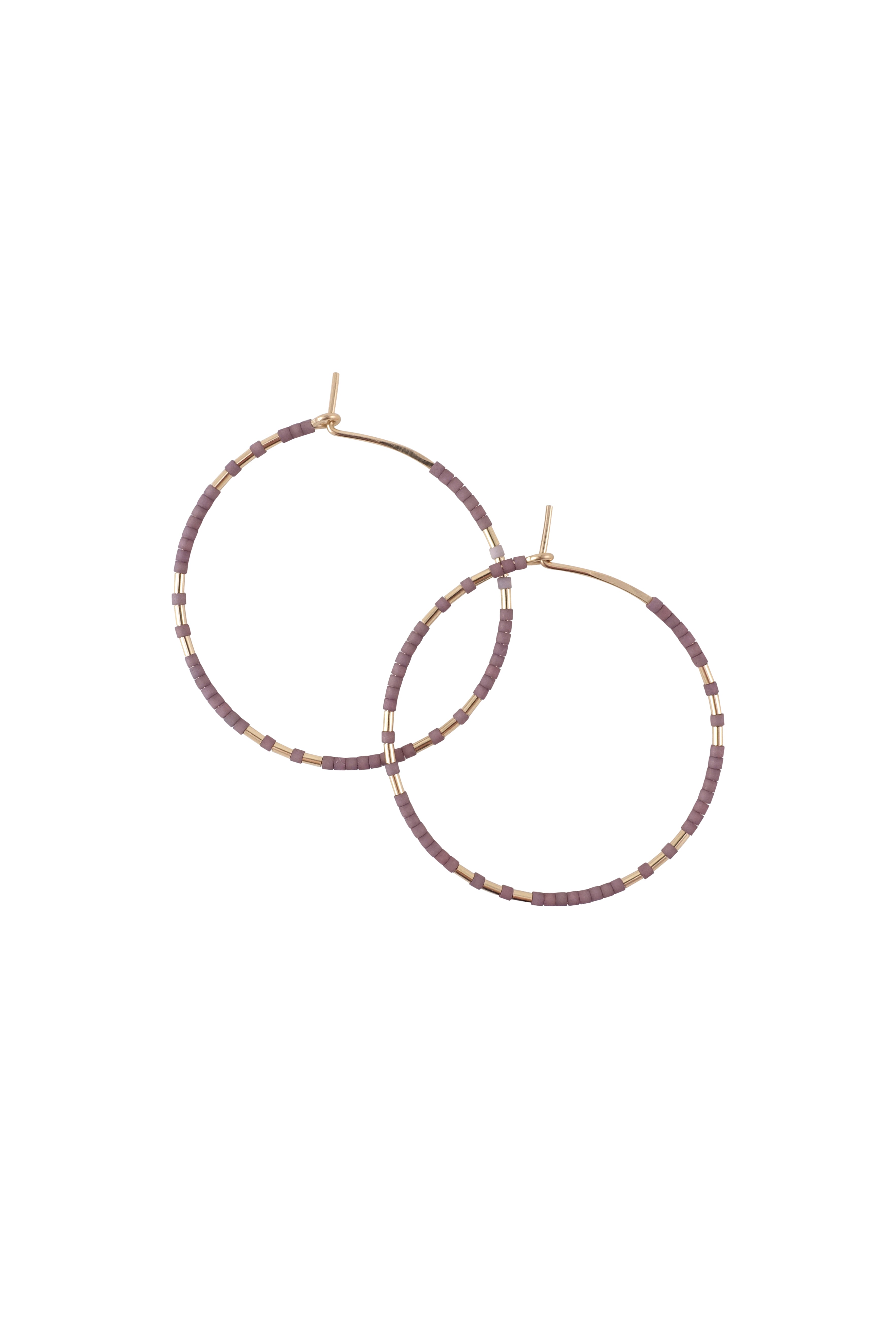 Chaldene Hoops, Ume - Abacus Row Handmade Jewelry