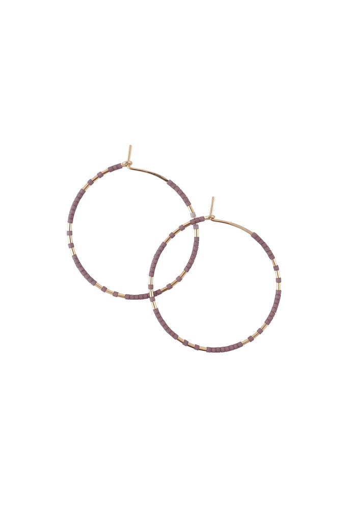 Chaldene Hoops, Ume - Abacus Row Handmade Jewelry