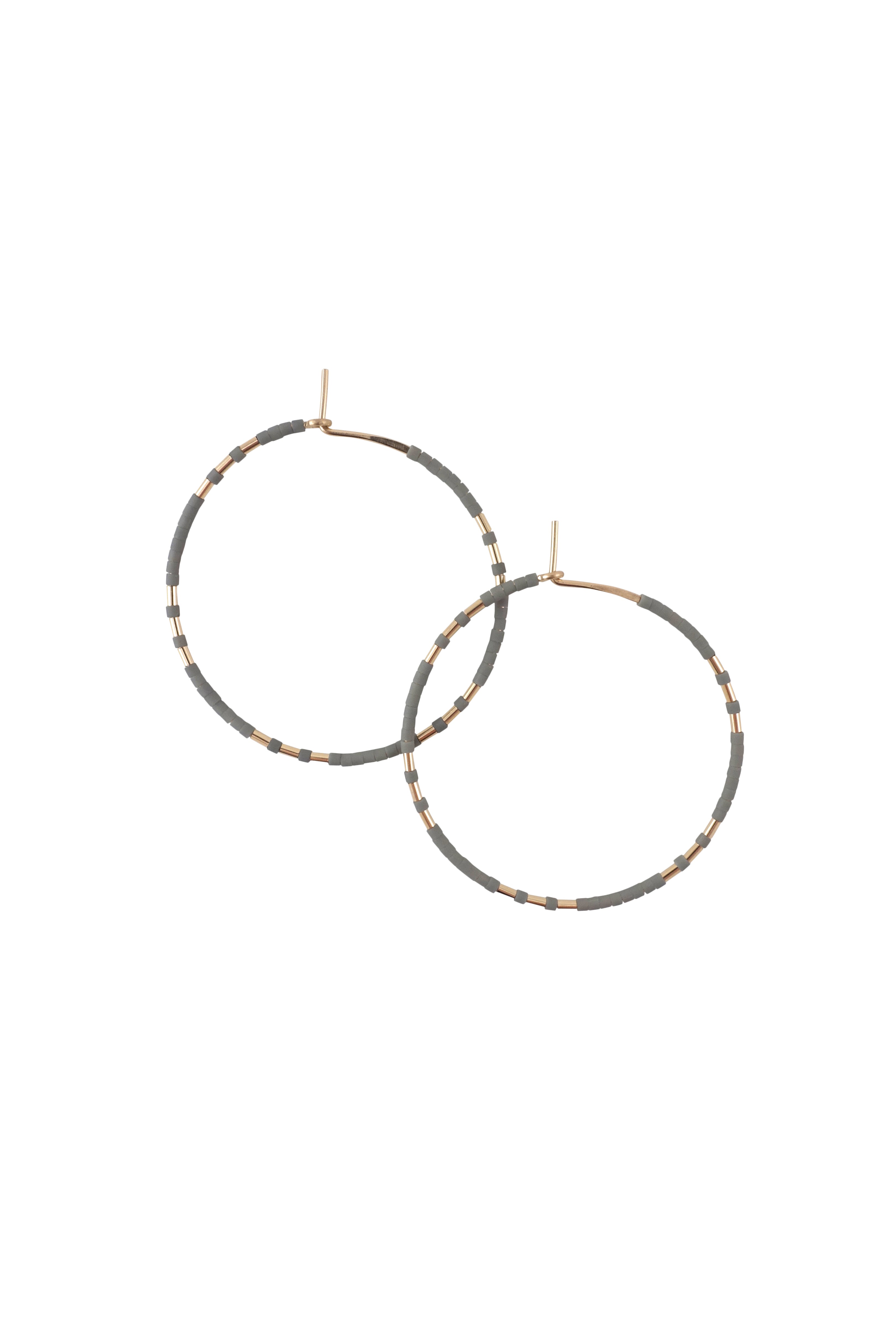 Chaldene Hoops, Rain - Abacus Row Handmade Jewelry