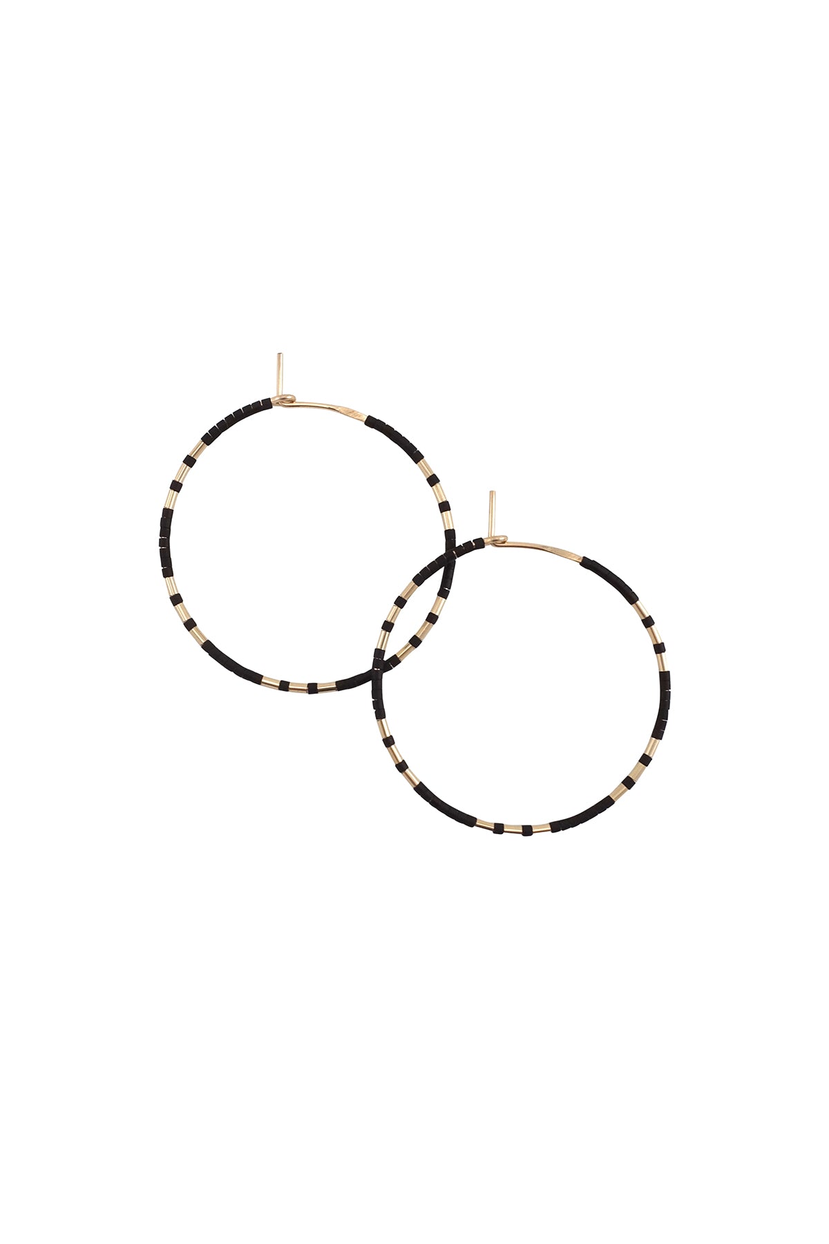 Chaldene Hoops in Ink by Abacus Row Handmade Jewelry