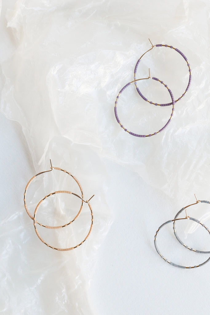 Chaldene Hoops - Abacus Row Handmade Jewelry