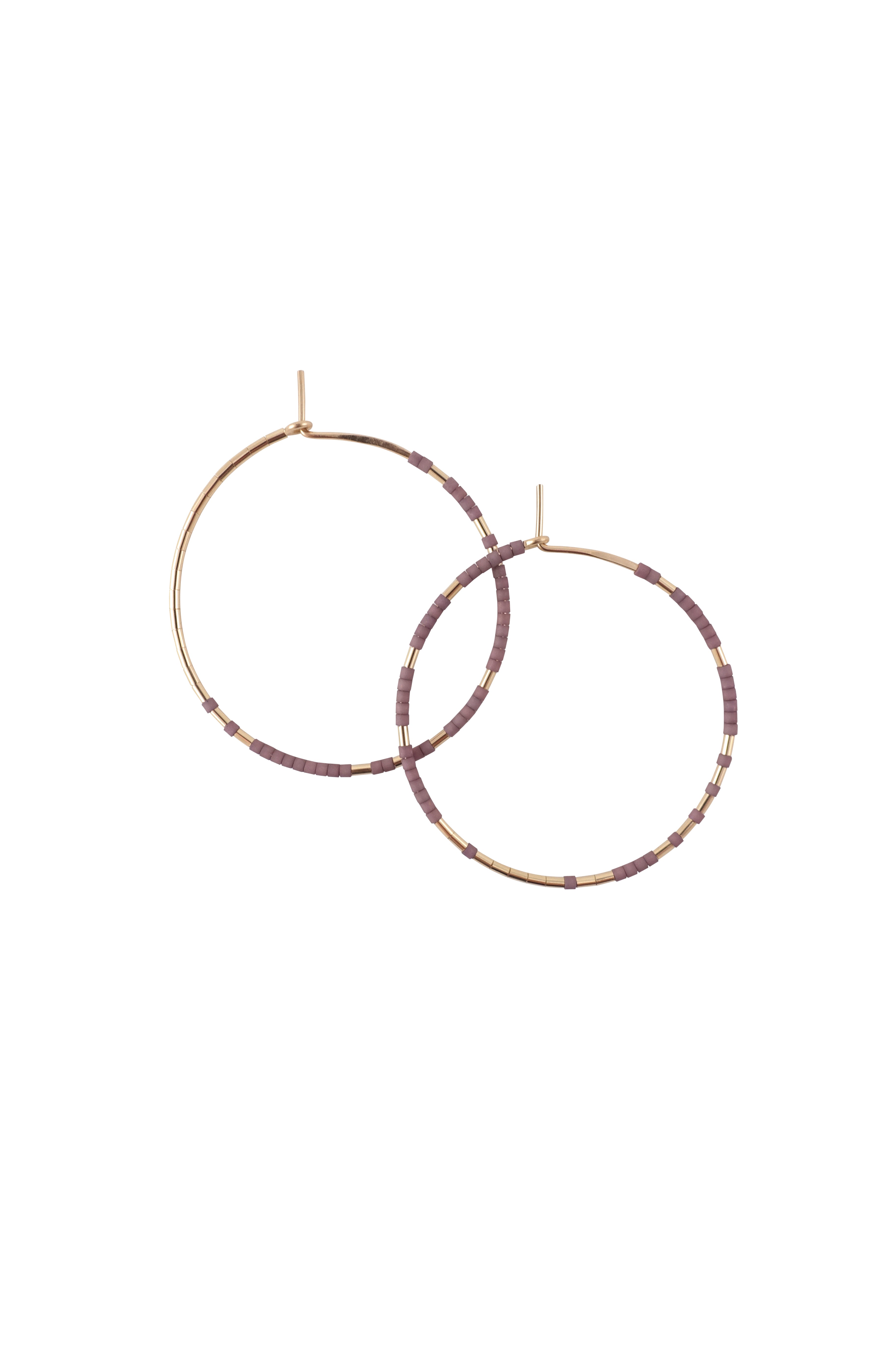 Pan Hoops, Ume - Abacus Row Handmade Jewelry