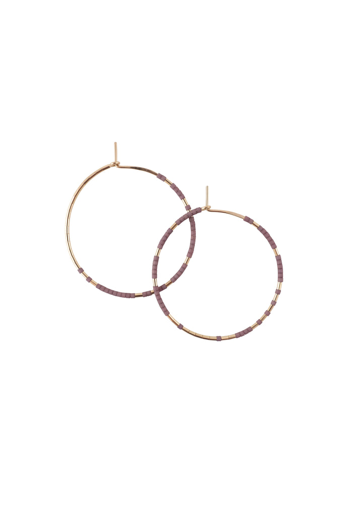 Pan Hoops, Ume - Abacus Row Handmade Jewelry