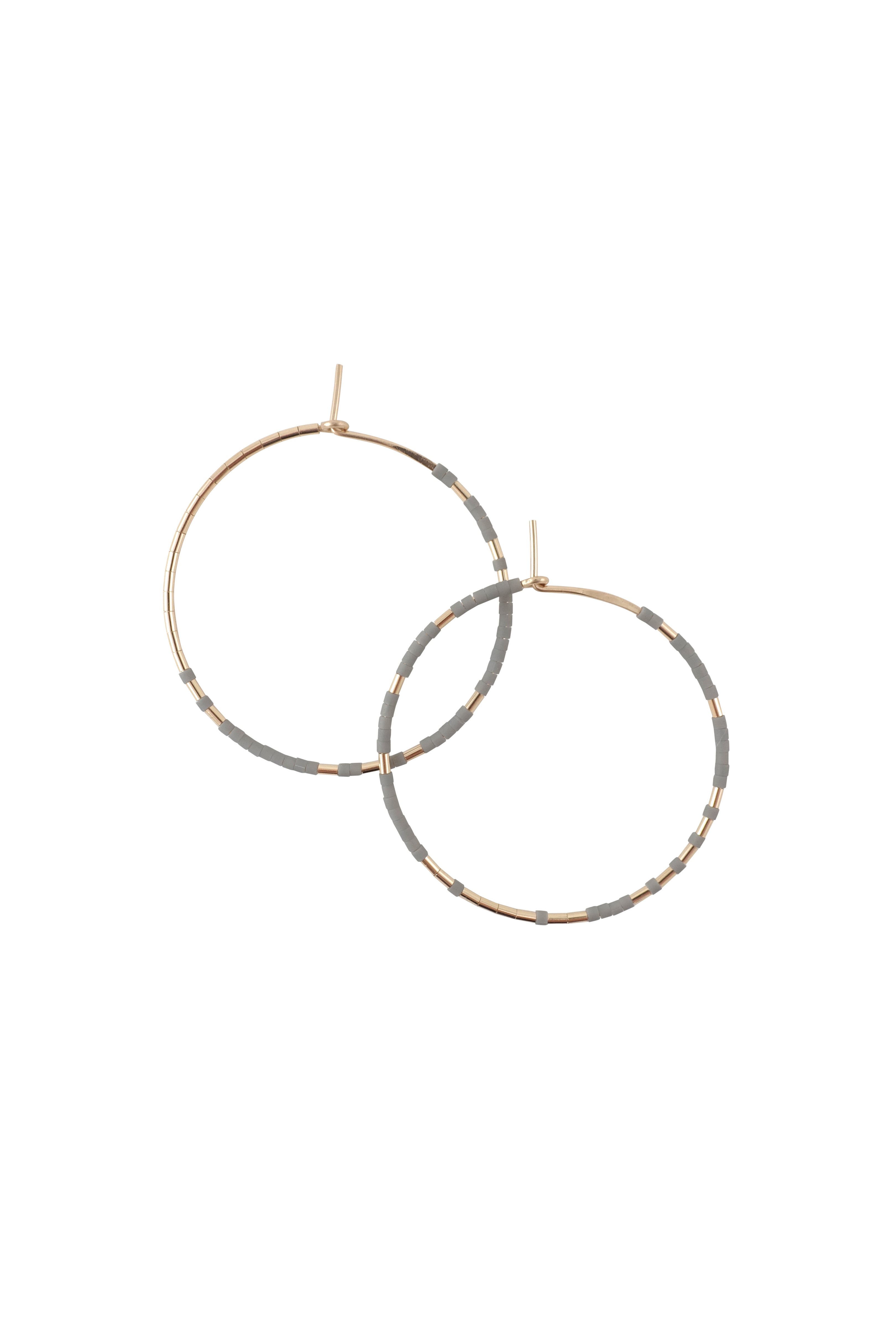Pan Hoops, Rain - Abacus Row Handmade Jewelry