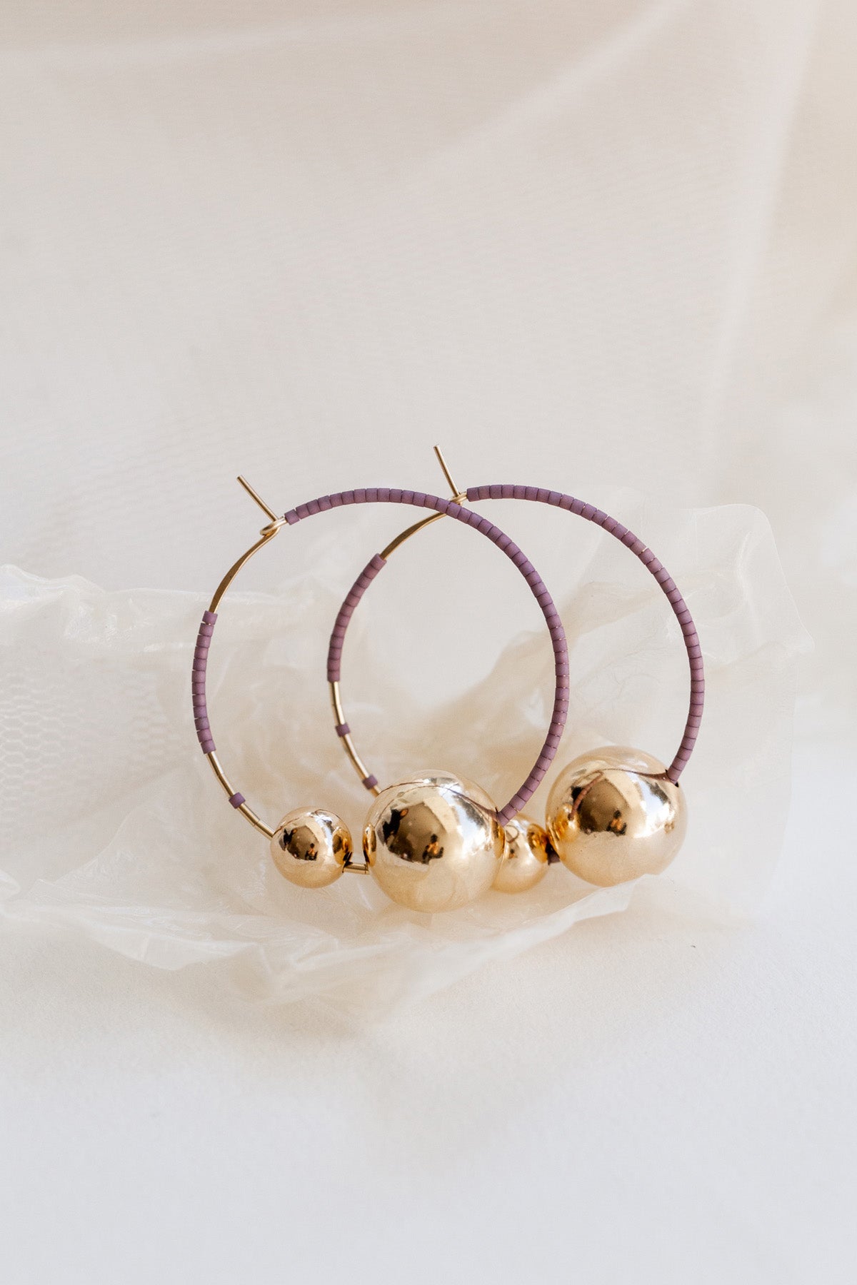 Kari Hoops, Ume - Abacus Row Handmade Jewelry
