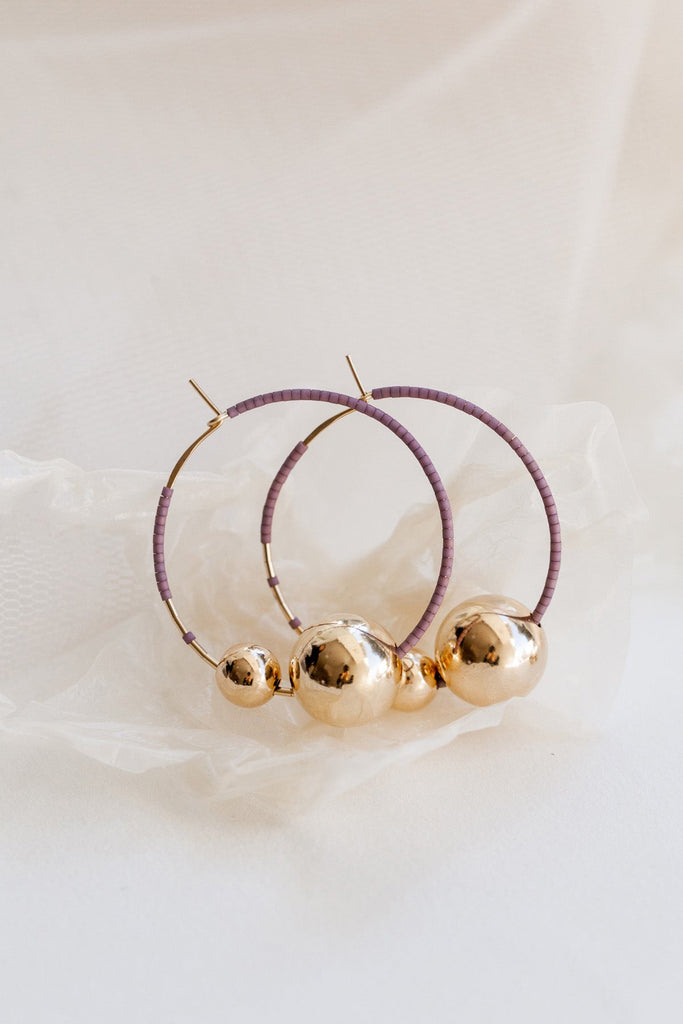 Kari Hoops, Ume - Abacus Row Handmade Jewelry