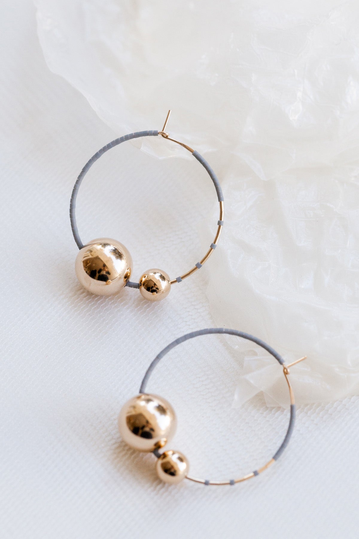 Kari Hoops, Rain - Abacus Row Handmade Jewelry
