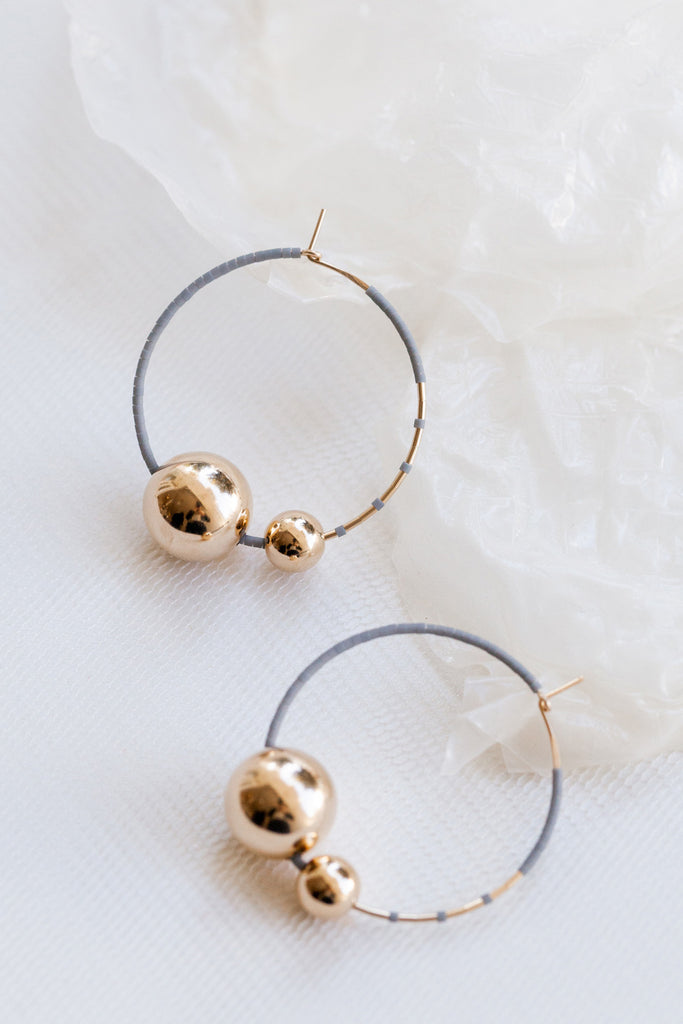Kari Hoops, Rain - Abacus Row Handmade Jewelry