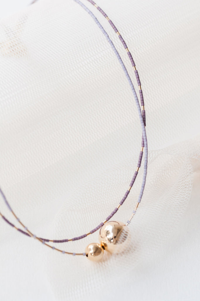 Sao Necklace, Ume Detail - Abacus Row Handmade Jewelry