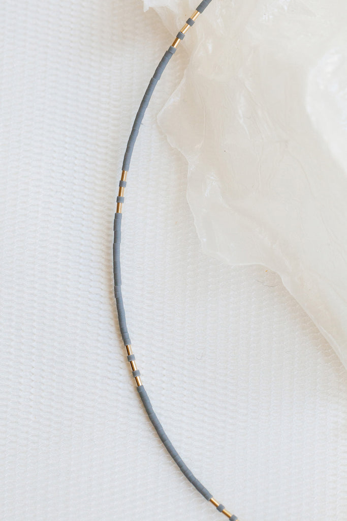 Carme Necklace, Rain Detail - Abacus Row Handmade Jewelry