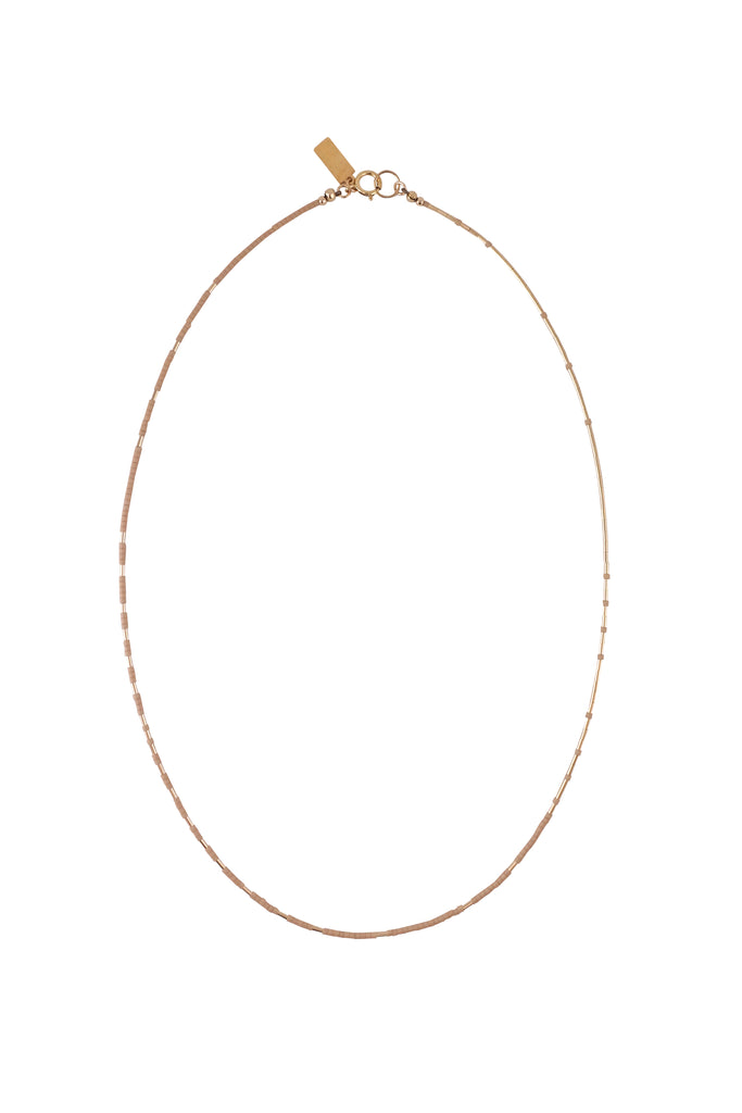 Arche Necklace, Peach - Abacus Row Handmade Jewelry