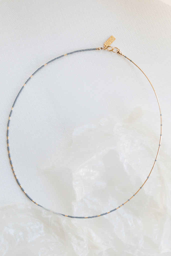 Arche Necklace, Mist - Abacus Row Handmade Jewelry