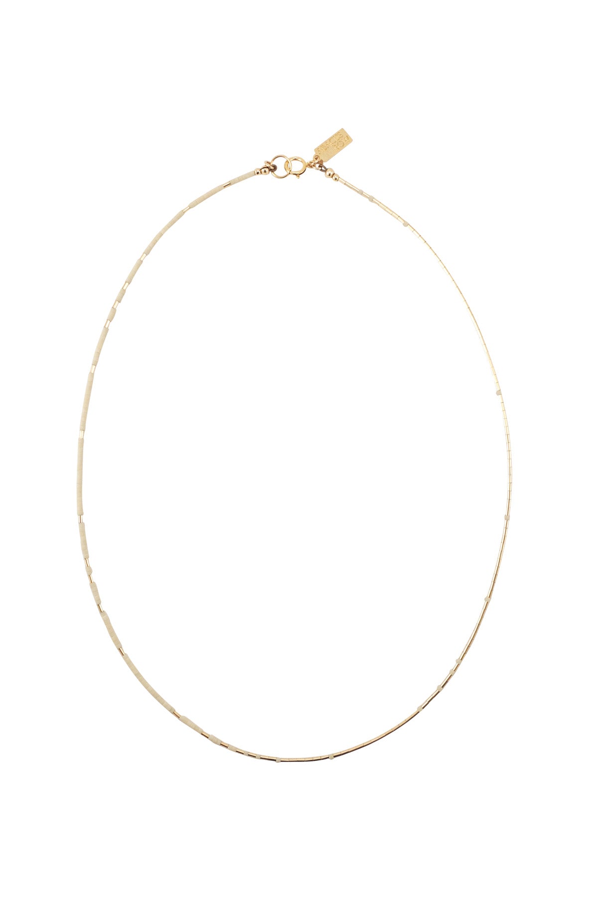 Arche Necklace in Oyster by Abacus Row Handmade Jewelry