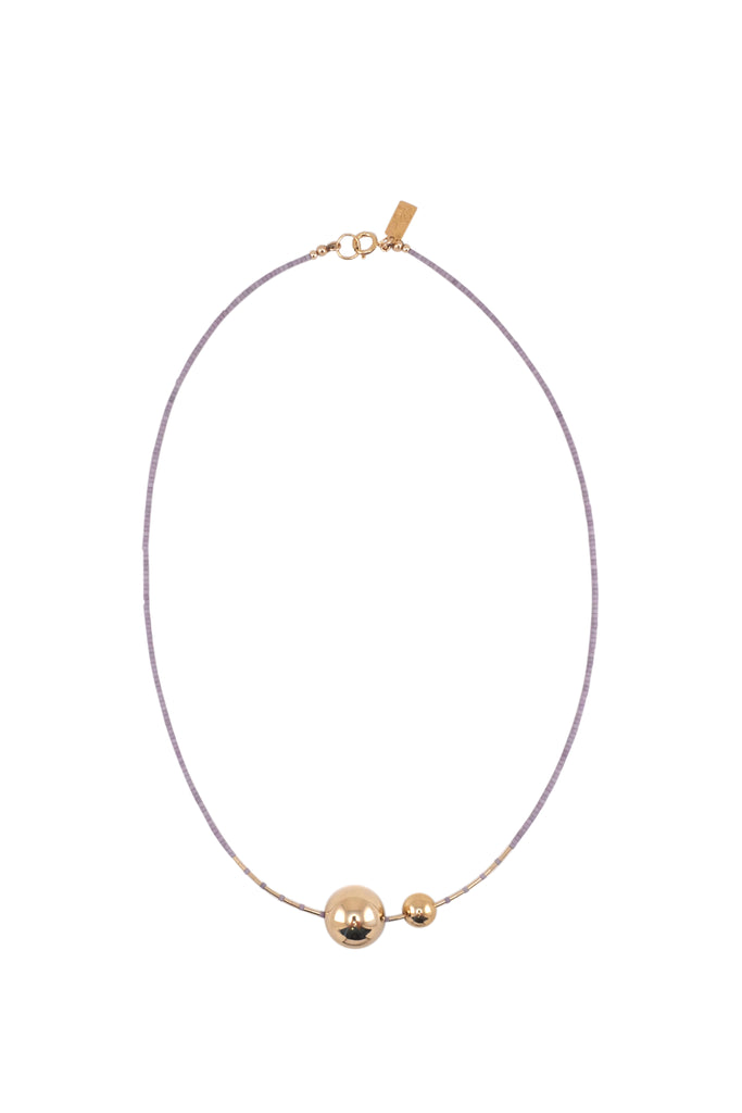 Mimas Necklace, Wisteria - Abacus Row Handmade Jewelry