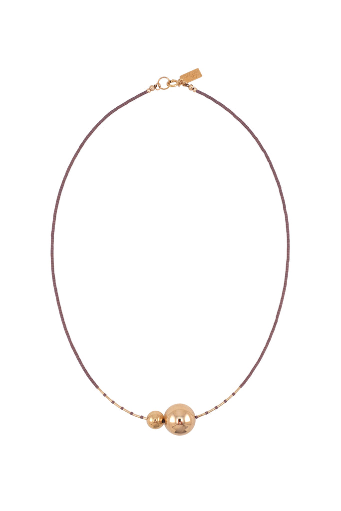 Mimas Necklace, Ume - Abacus Row Handmade Jewelry