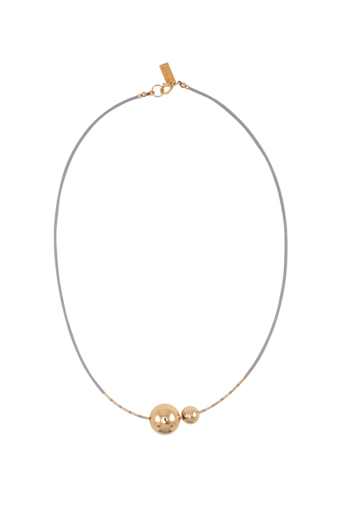 Mimas Necklace, Mist - Abacus Row Handmade Jewelry