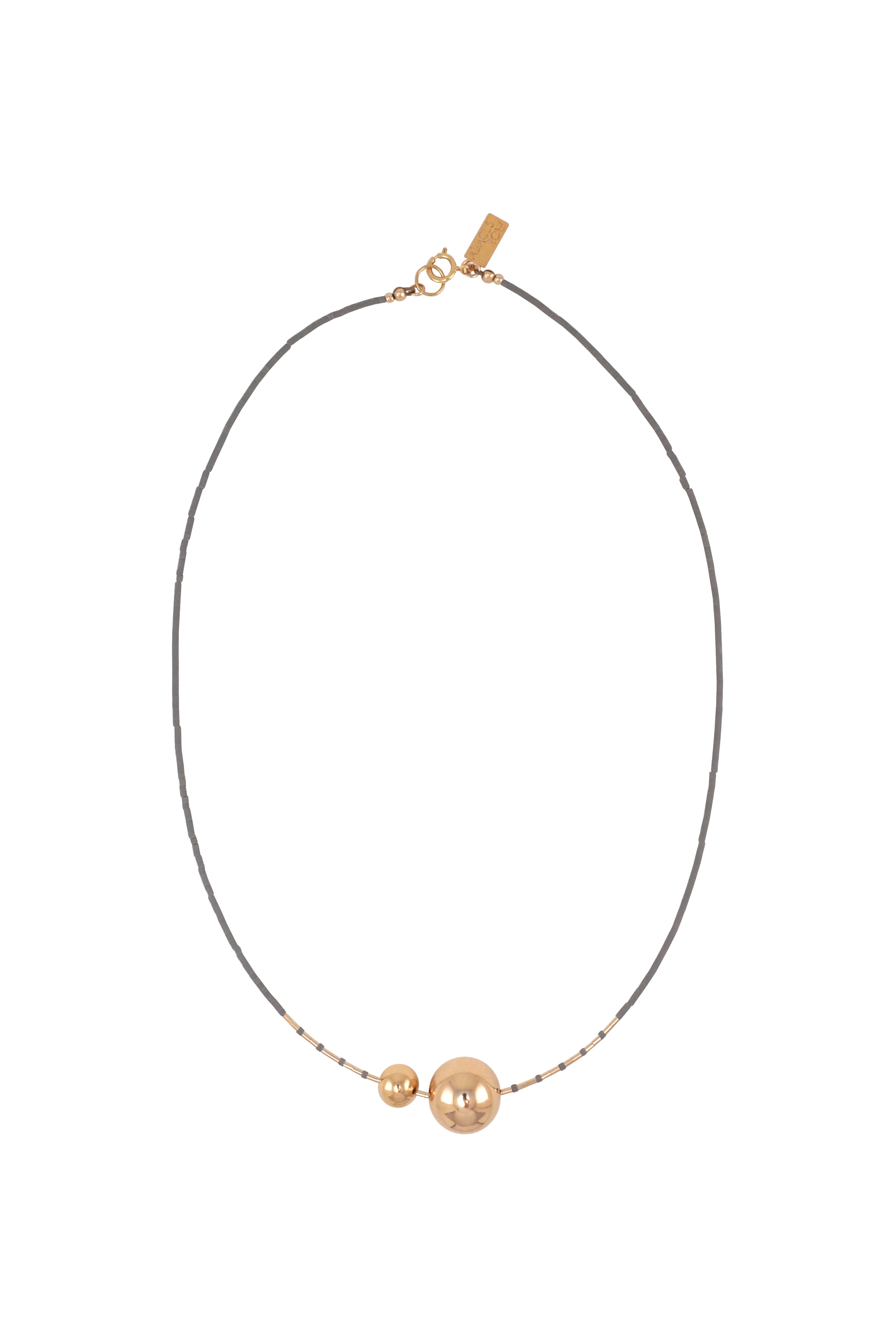 Mimas Necklace, Ume - Abacus Row Handmade Jewelry