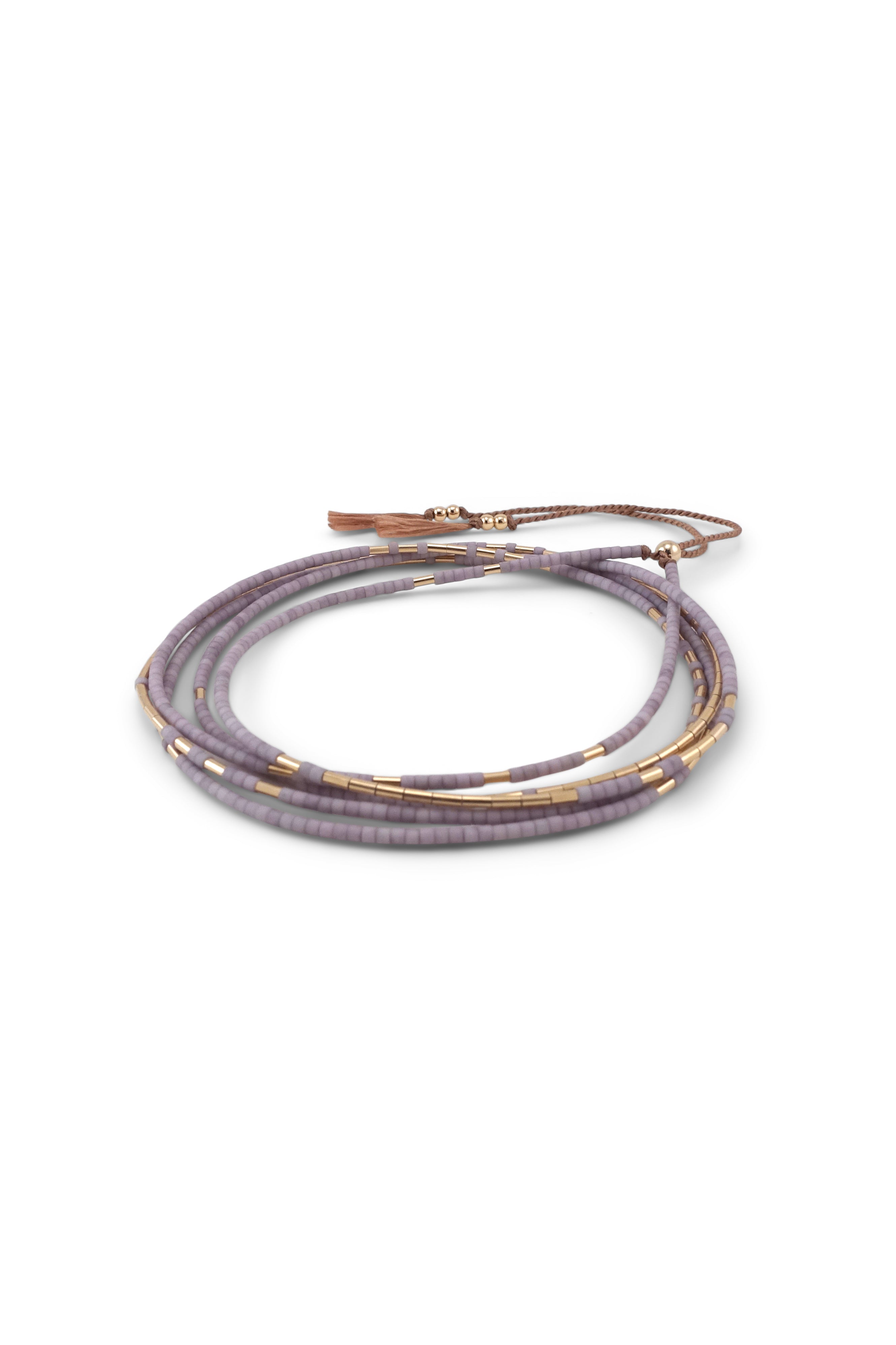 Neso Wrap, Wisteria - Abacus Row Handmade Jewelry