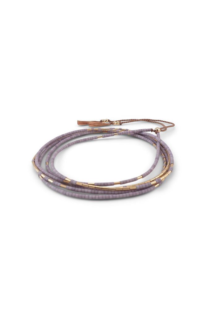 Neso Wrap, Wisteria - Abacus Row Handmade Jewelry