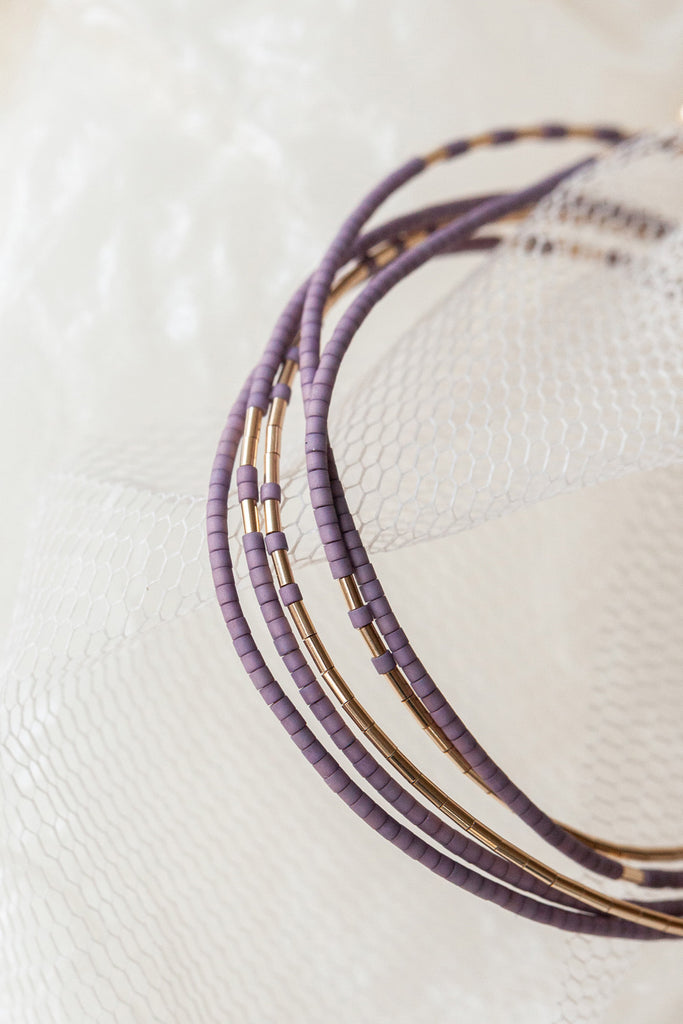 Neso Wrap, Ume Details - Abacus Row Handmade Jewelry