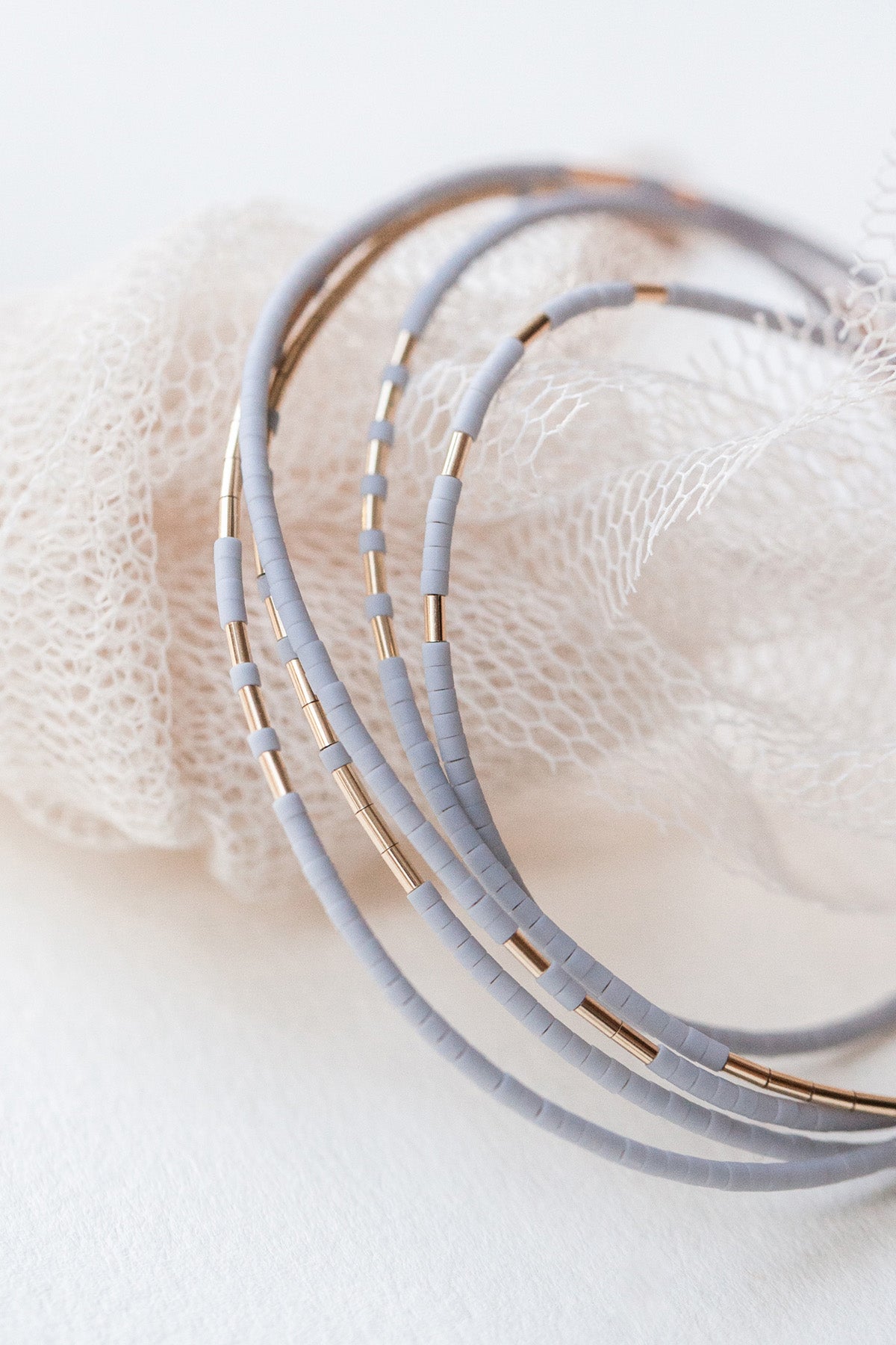 Neso Wrap, Mist Details - Abacus Row Handmade Jewelry