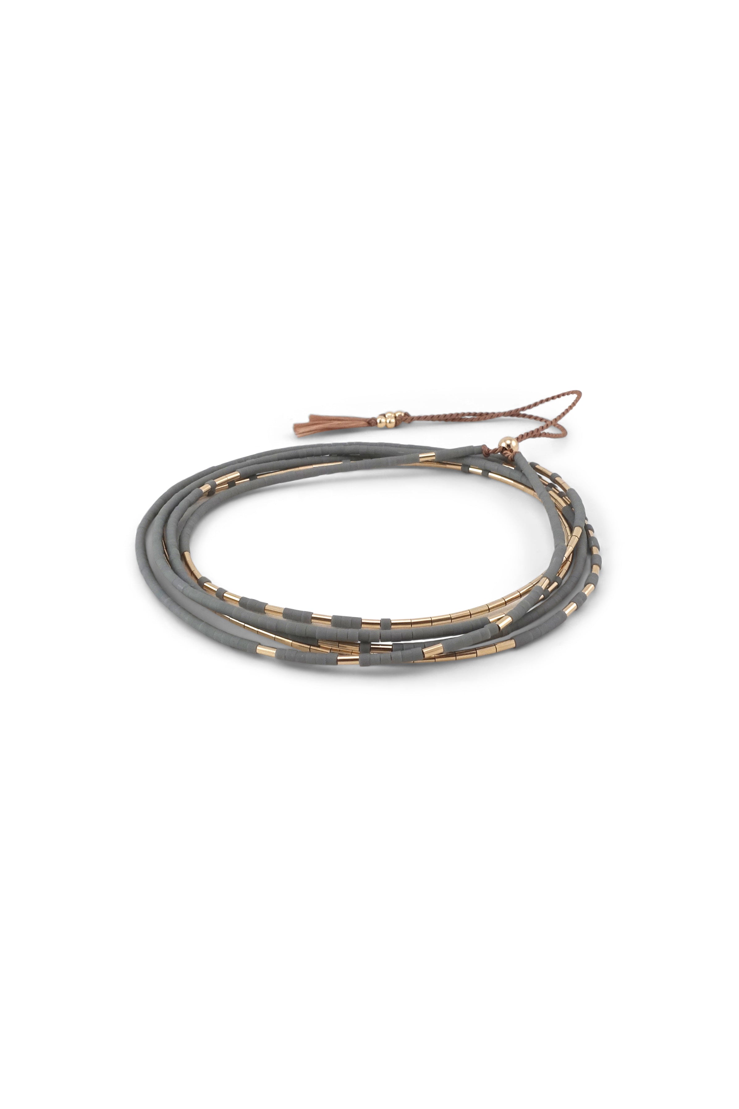 Neso Wrap, Rain - Abacus Row Handmade Jewelry