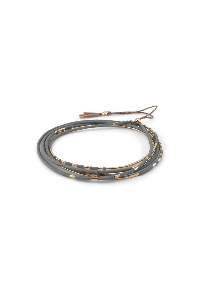 Neso Wrap, Rain - Abacus Row Handmade Jewelry