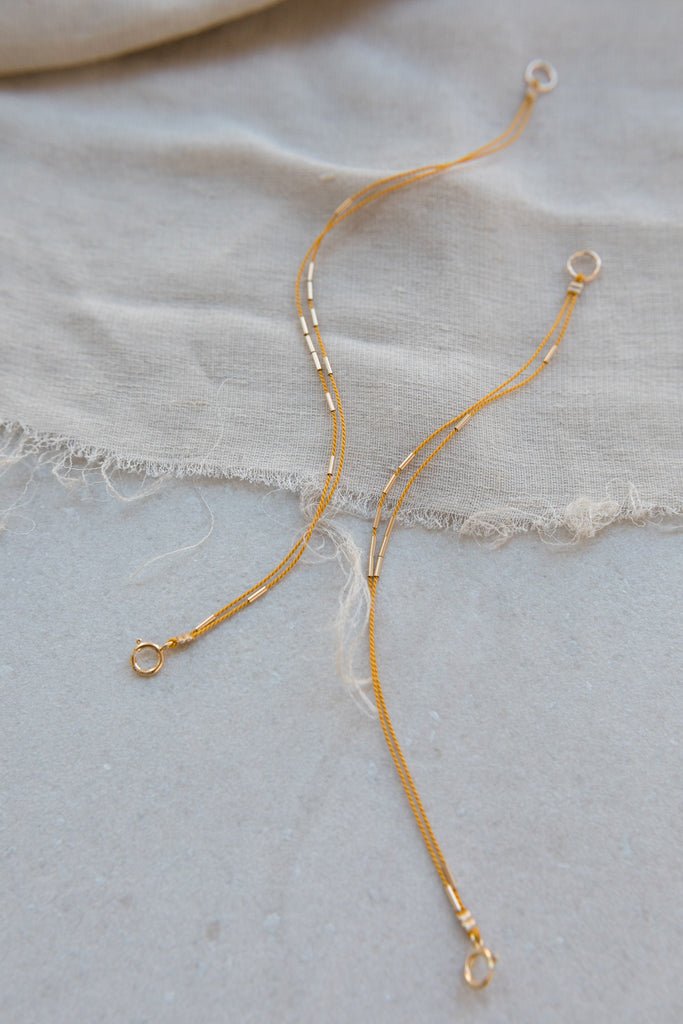 Andromeda Bracelet, plantain - Abacus Row Handmade Jewelry