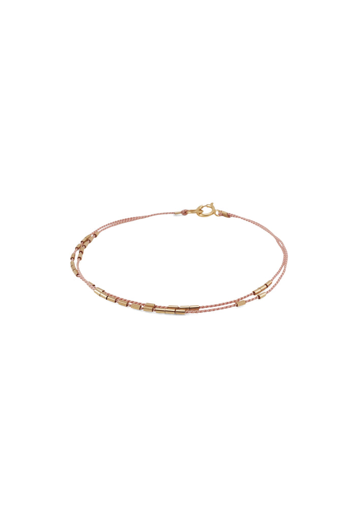Carina Bracelet, blush - Abacus Row Handmade Jewelry