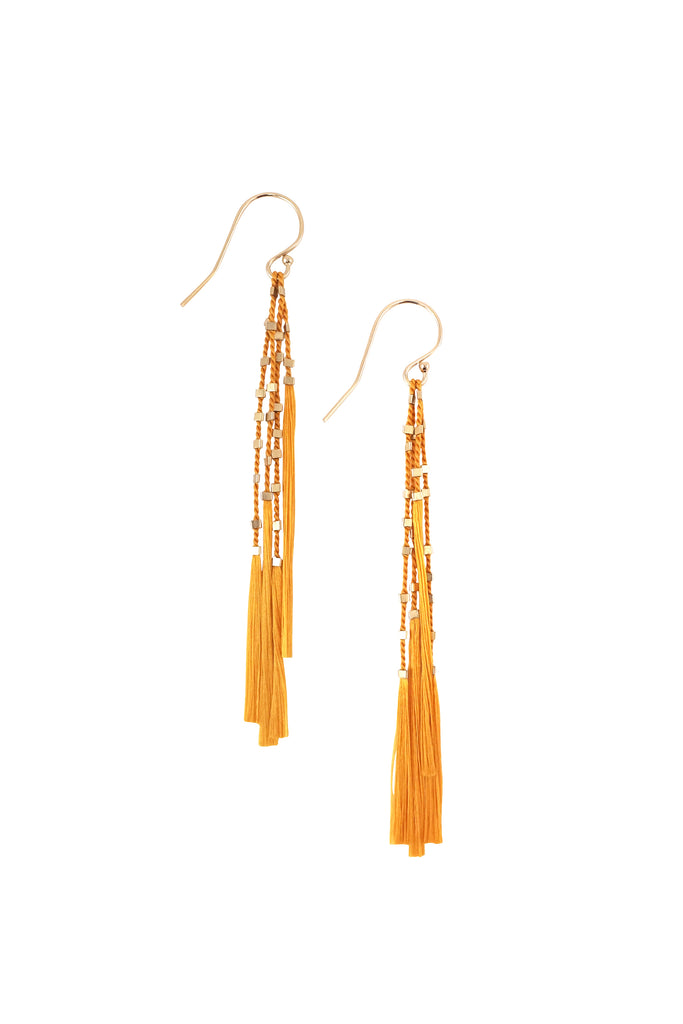 Lala Earrings, plantain - Abacus Row Handmade Jewelry