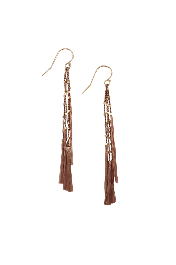 Lala Earrings, fawn - Abacus Row Handmade Jewelry
