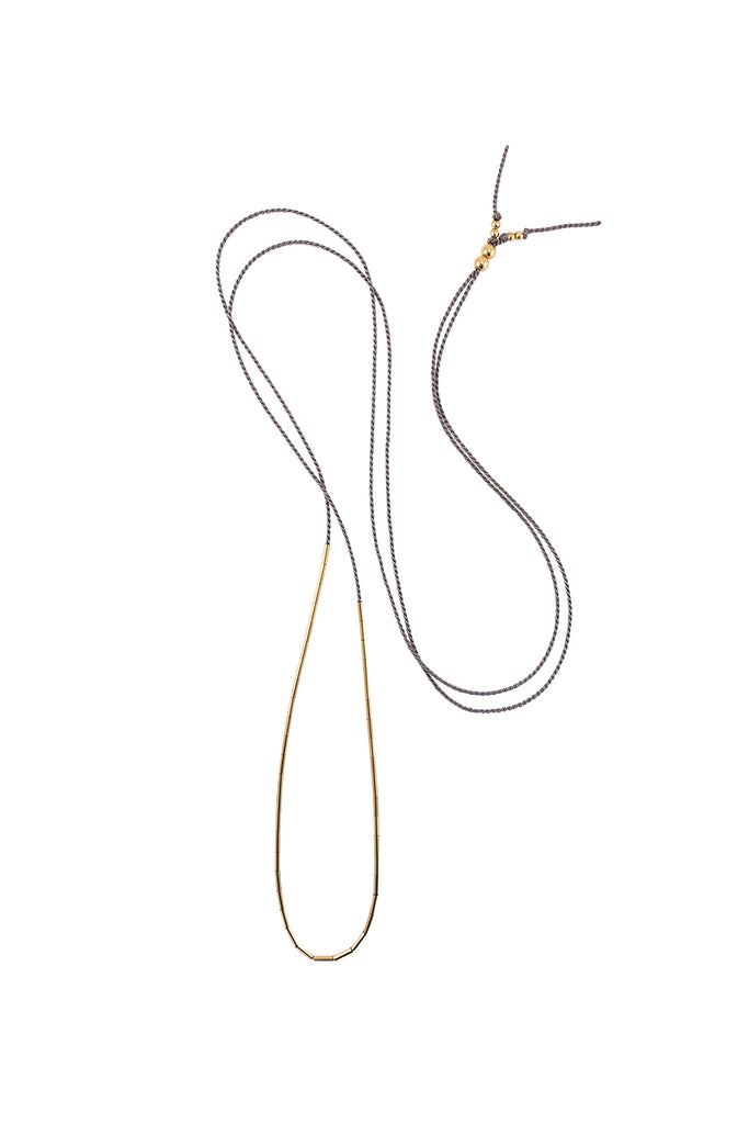 Dorado Necklace, grey - Abacus Row Handmade Jewelry