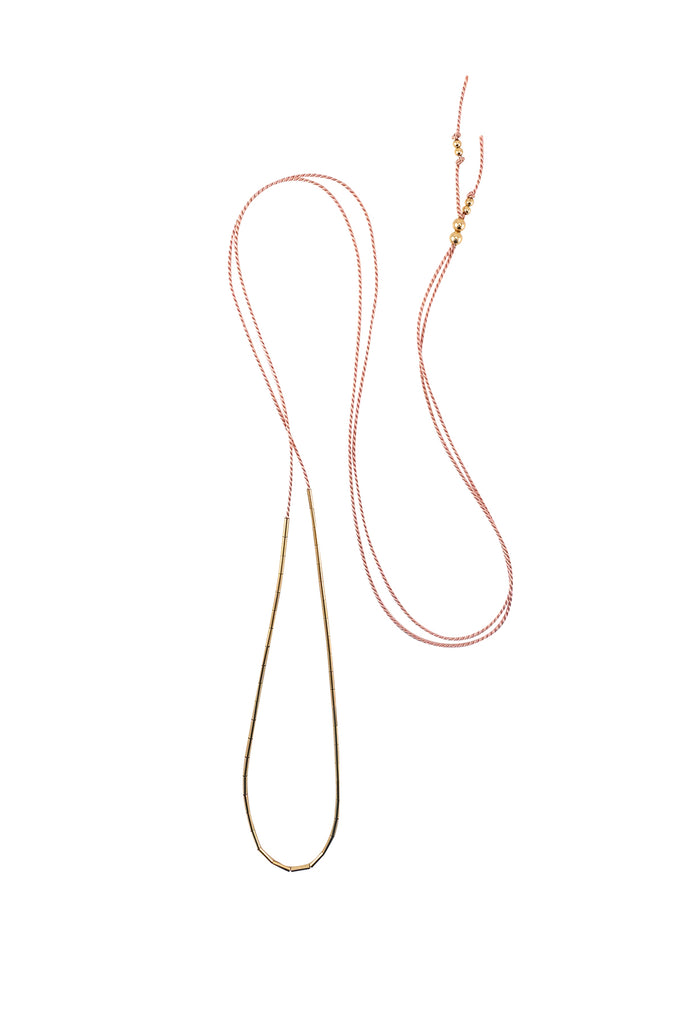 Dorado Necklace, blush - Abacus Row Handmade Jewelry