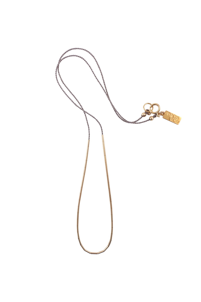 Circinus Necklace, grey - Abacus Row Handmade Jewelry